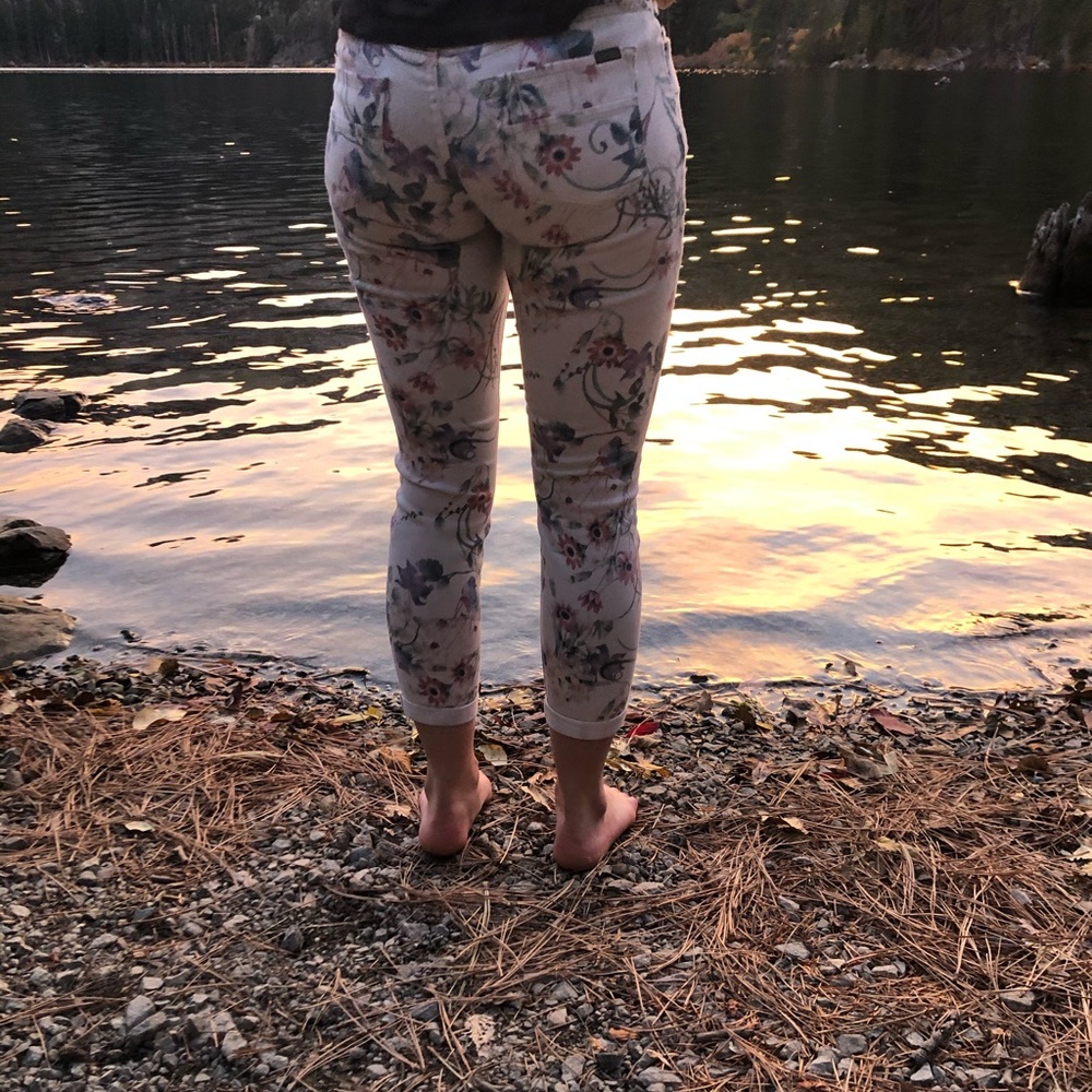 3/4 length stretch jeans